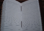 Filled with LINED paper 